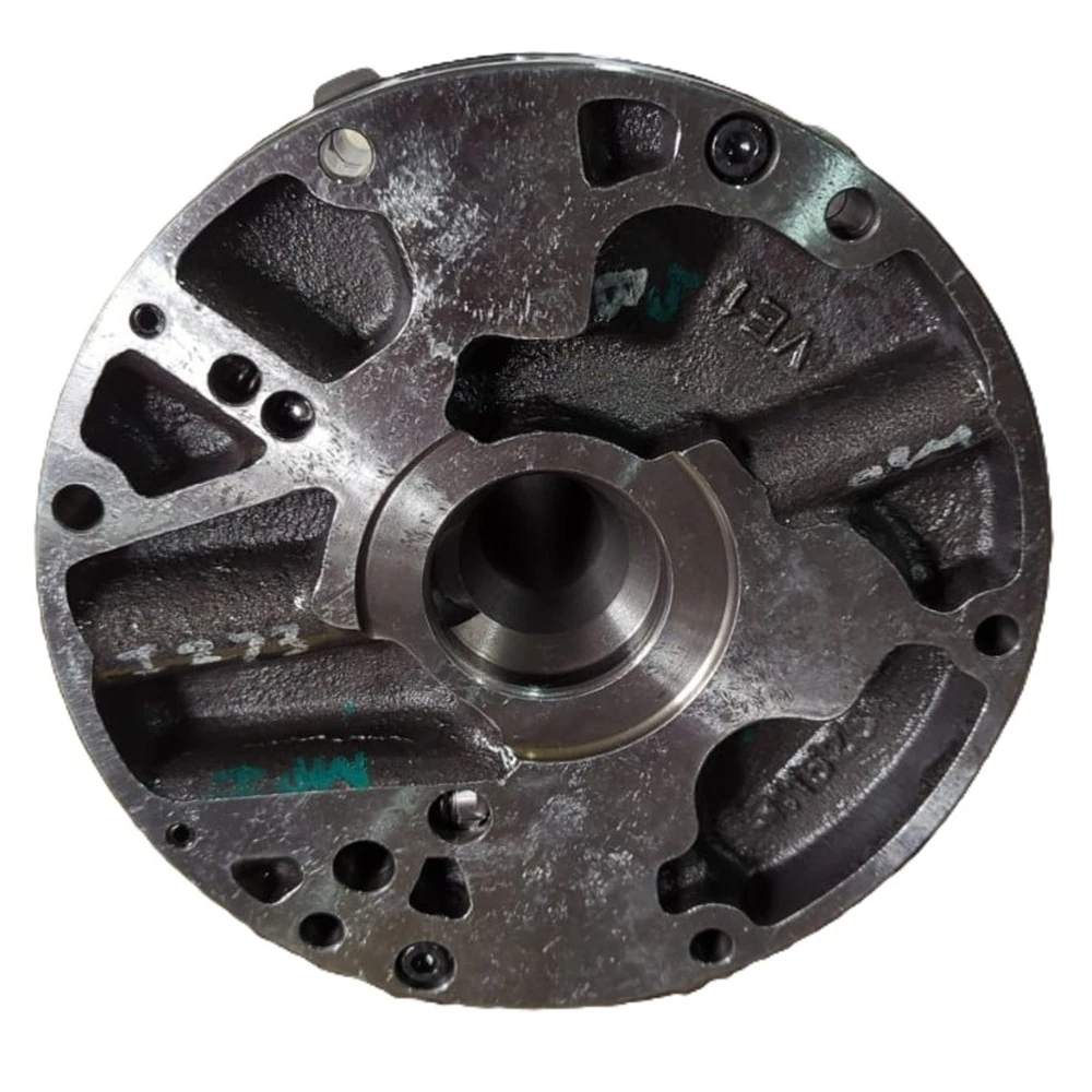 Carraro 134725 Charging Pump back view showing port and gear housing.