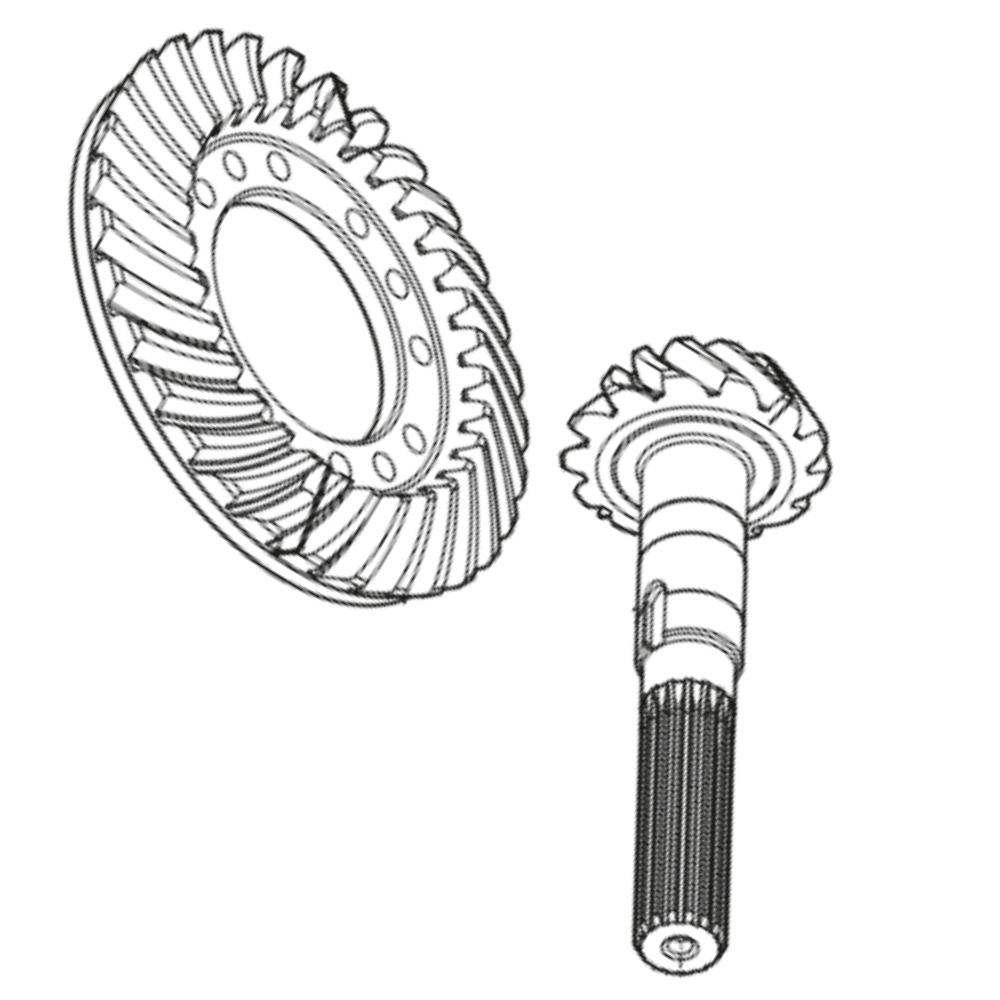 Carraro Genuine Bevel Gear Pinion Set 14/32 for Carraro Front Axle