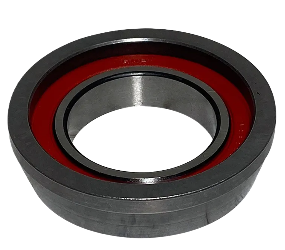 Back view of CNH Genuine 82824591 Thrust Ball Bearing showing rear surface and bearing cage for clutch release systems in Case IH, New Holland, Ford, Fiat, and Mahindra tractors.