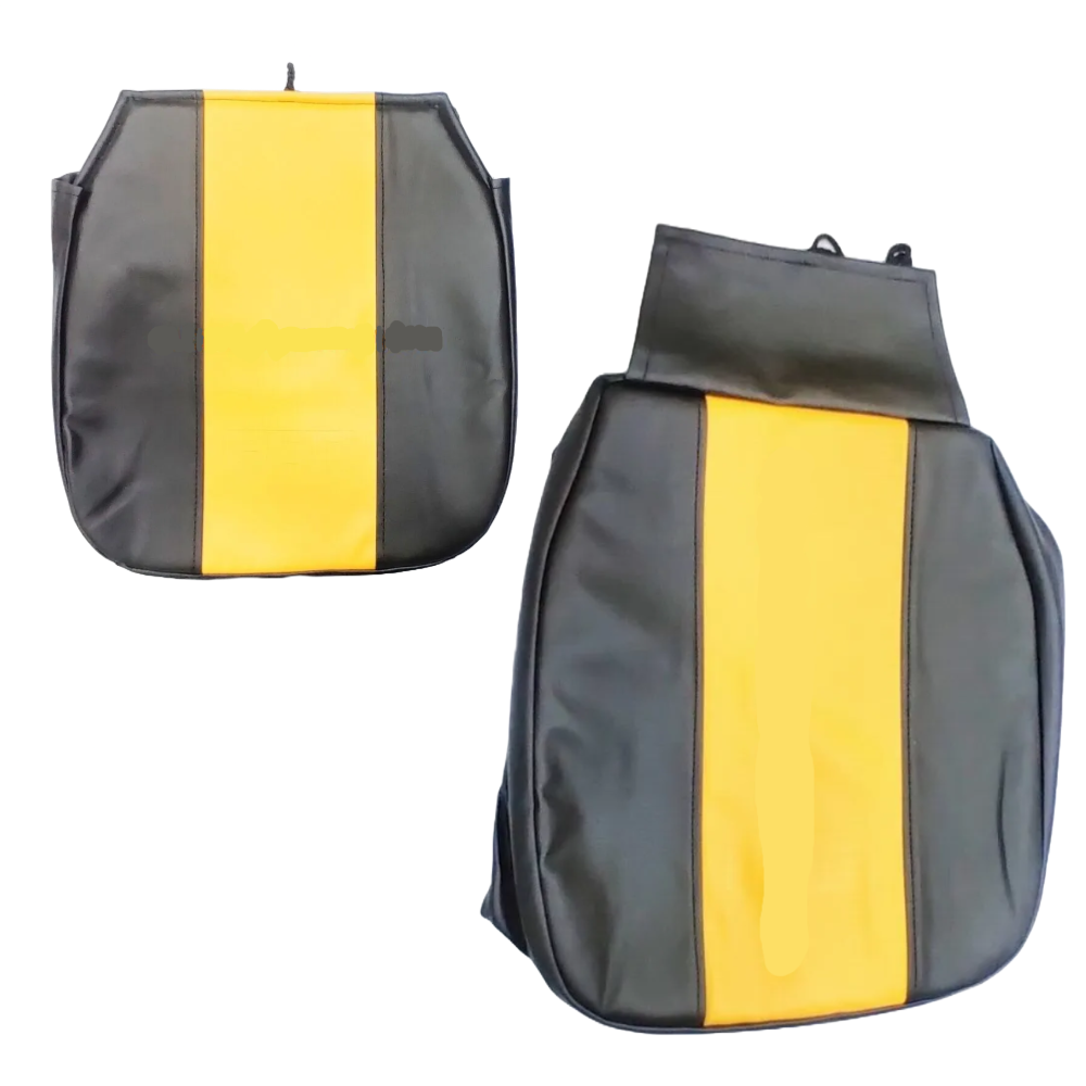 JCB Genuine JCB/SC/B Black-Yellow Seat Cover With Cushion