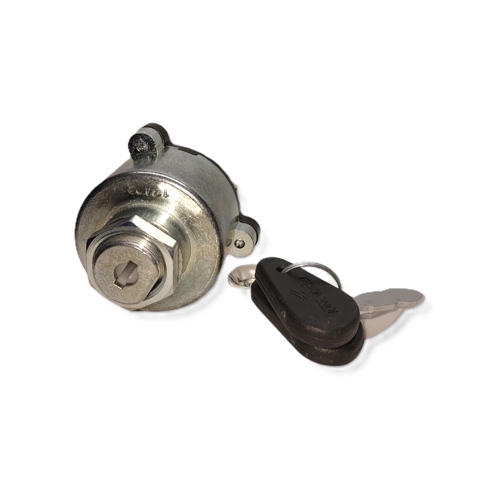 Case Construction BU4160034 Genuine Minda 3-Pin Ignition Switch with Two Keys for Backhoe Loader