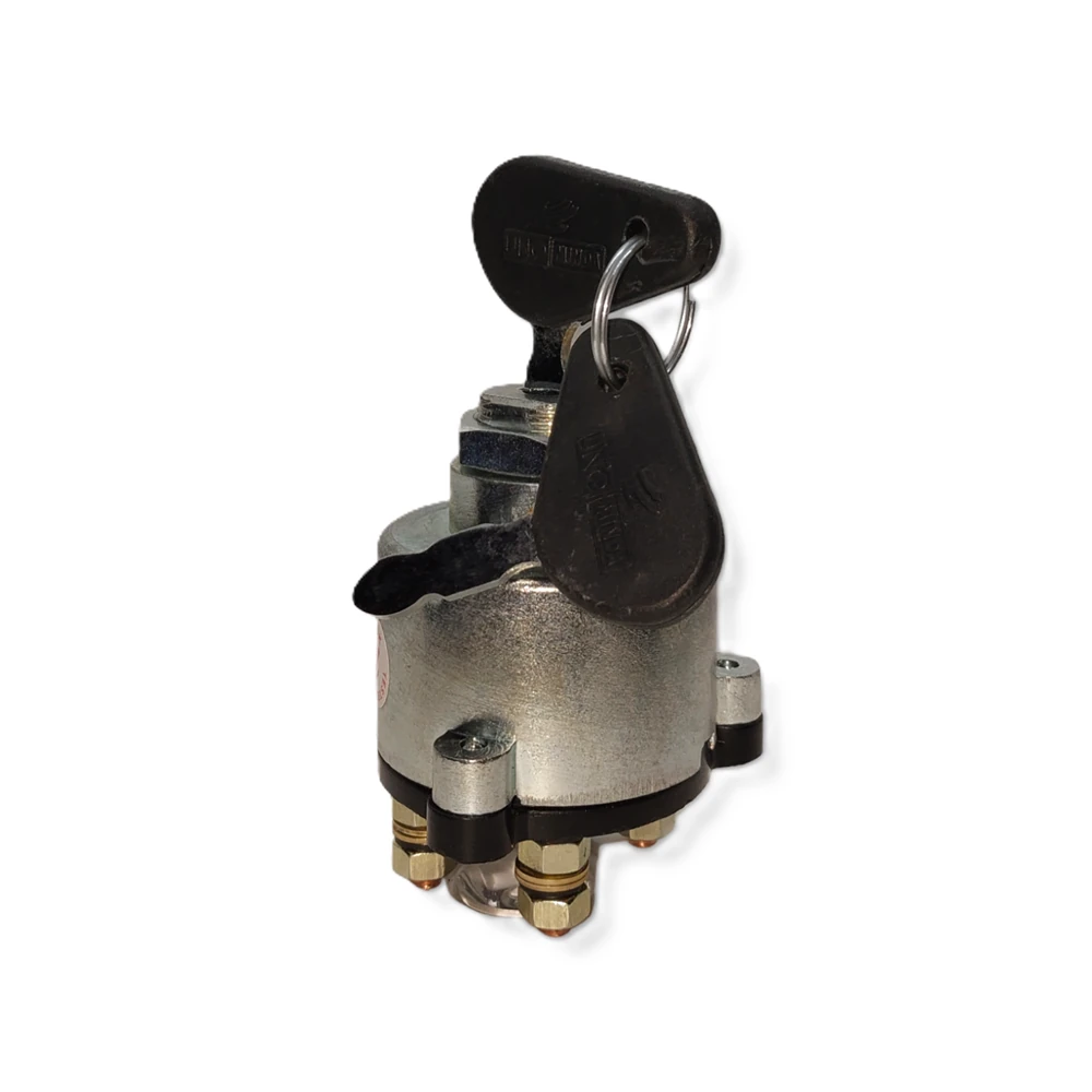Top view of Case Construction BU4160034 Minda Ignition Switch with Keys