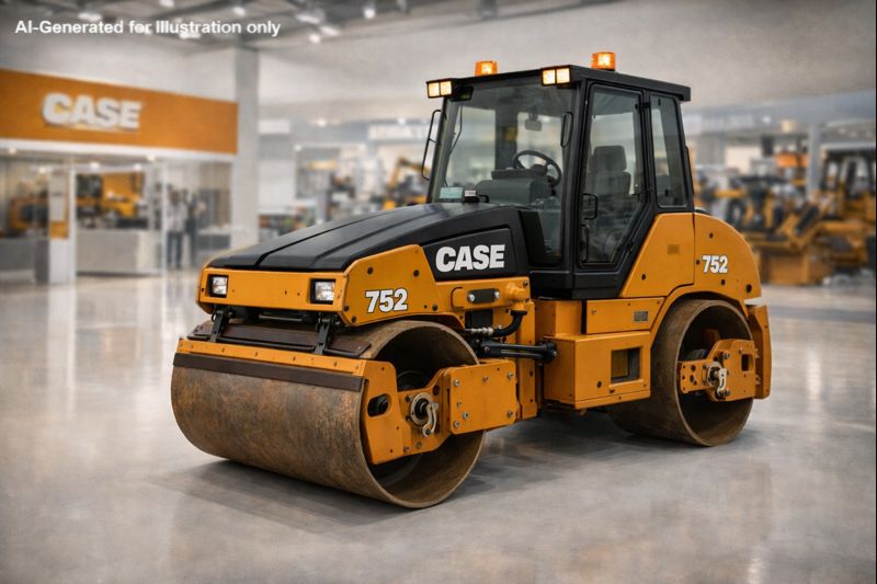 Case Construction 752 Tandem Roller