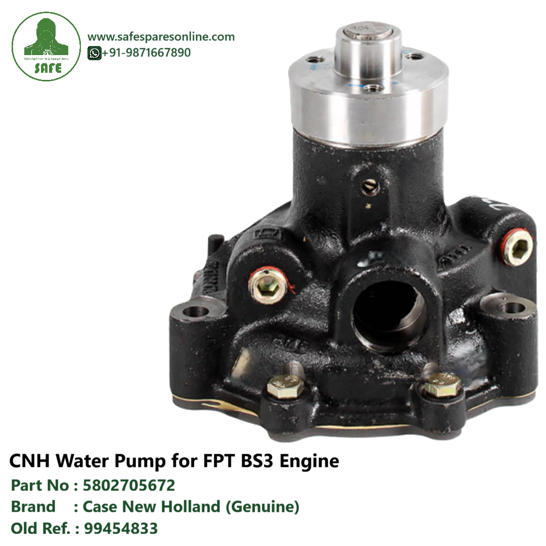 Case Construction 5802705672 Water Pump – Genuine Replacement for FPT BS3 Engine (Replaces 99454833)