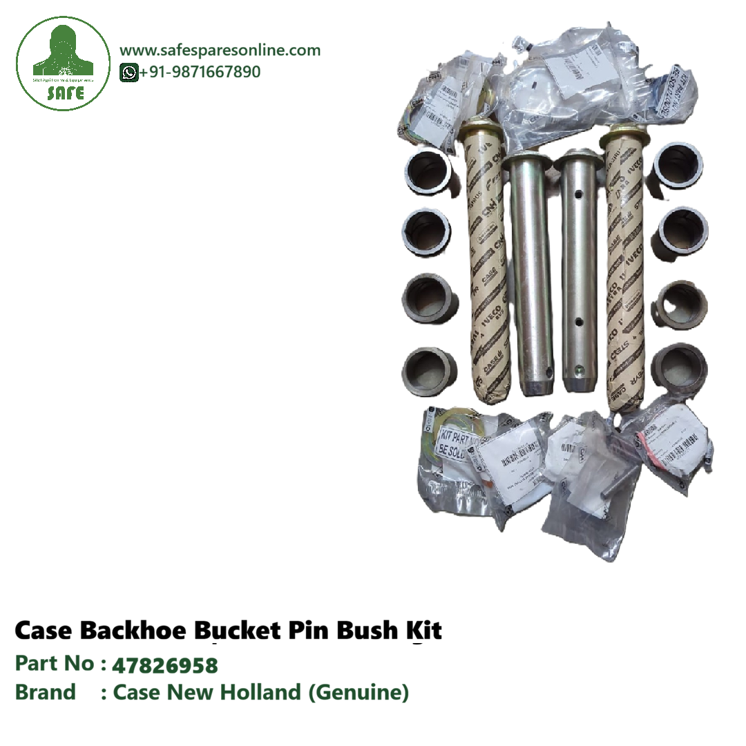 Case Construction Genuine 47826958 Backhoe Bucket Pin & Bush Kit – Complete OEM Repair Kit
