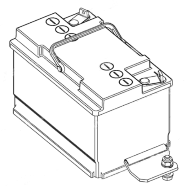 JCB Genuine 332/L2518 Battery for JCB Mini Excavator