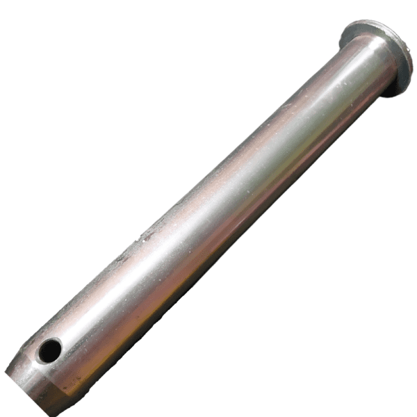 Close-up of 47546538 Backhoe Bucket Pin with grease fitting