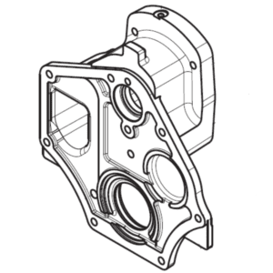 CASE 47484448 CIL 644150 Rear Gearbox Cover - Enhanced Durability for Carraro Transmission