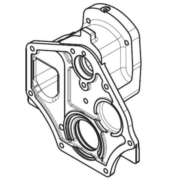 CASE 47484448 CIL 644150 Rear Gearbox Cover - Enhanced Durability for Carraro Transmission