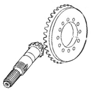 CIL Genuine 66677 Bevel Gear Set 12/33 for Carraro Rear Axle