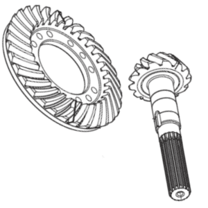 CIL Genuine 68471 Bevel Gear Set 12/32 for Carraro 26.22 Front Axle