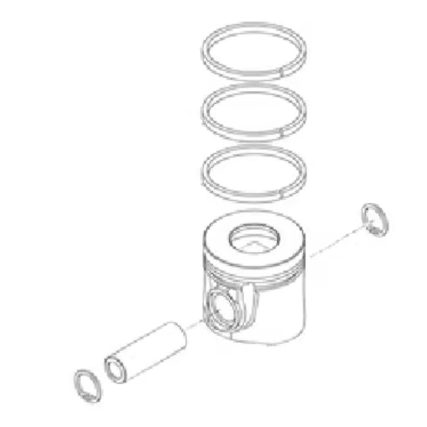 Case Construction Genuine 8094740 Piston Assembly with Rings for FPT Engines